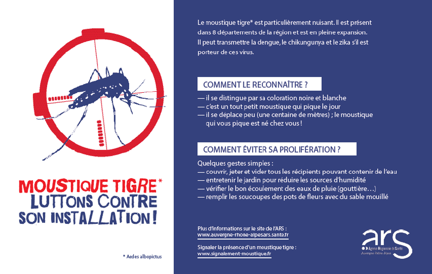 Information pour la lutte contre le moustique tigre