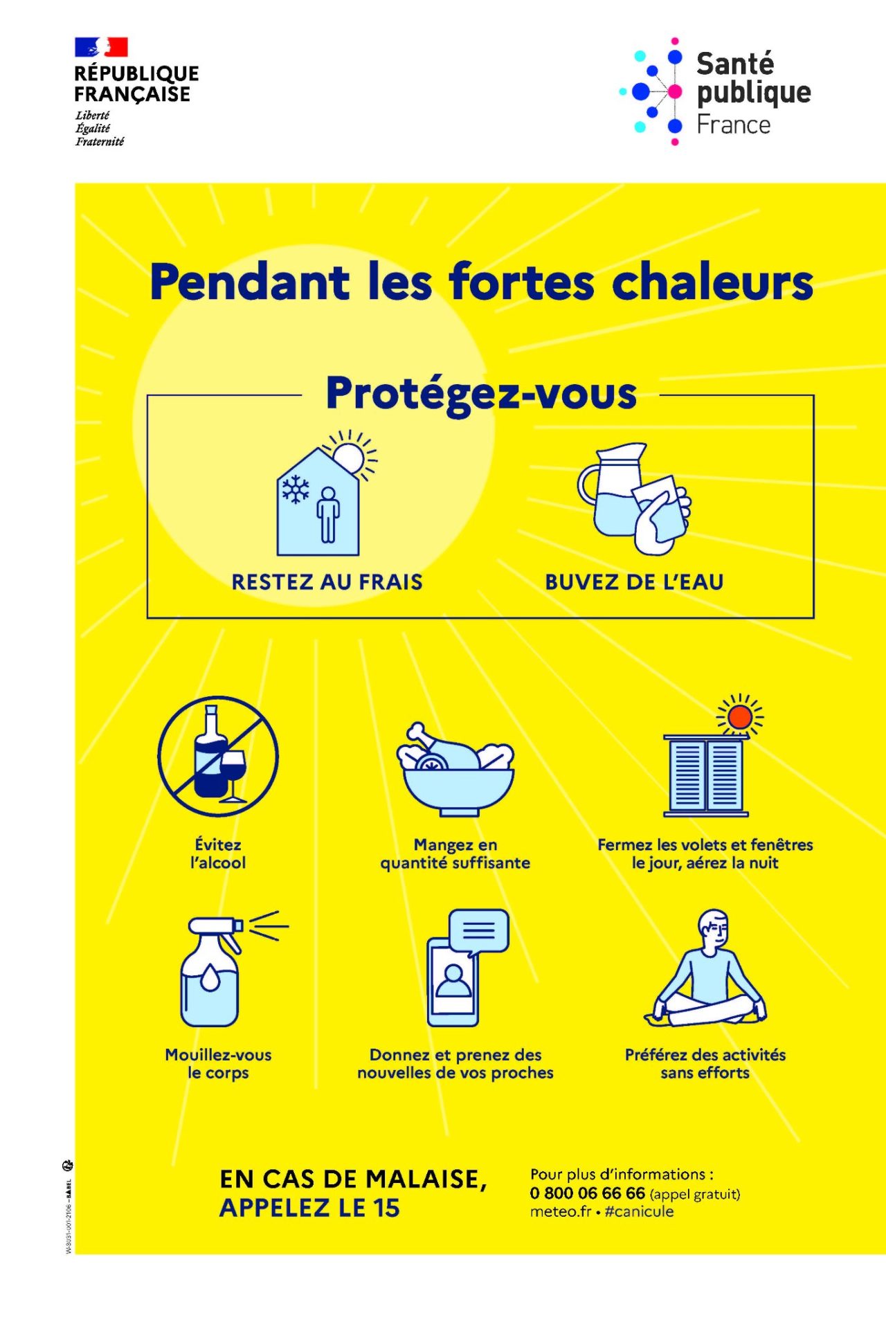 En cette période de fortes chaleurs ayons les bons réflexes !