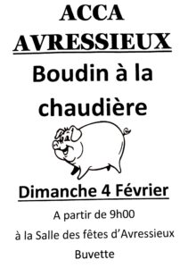 Boudin à la chaudière – 4 février