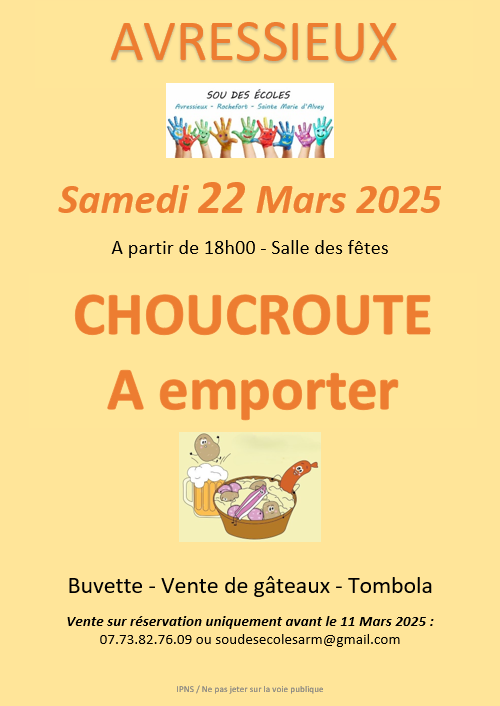 Choucroute à emporter